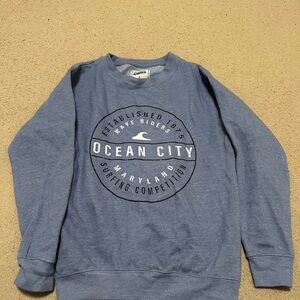 Ocean City Blue Crewneck Sweater